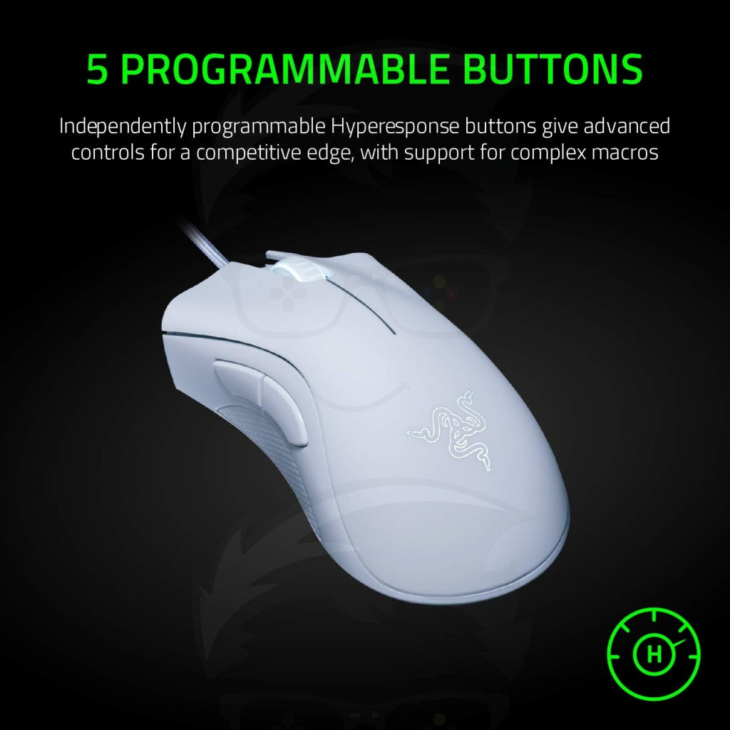 Razer DeathAdder Essential White Edition Wired Gaming Mouse Razer DeathAdder Essential White Edition Wired Gaming Mouse